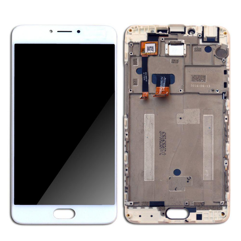 Yu Yunicorn YU5530 Display With Touch Screen Glass Combo With Outer Frame - Black